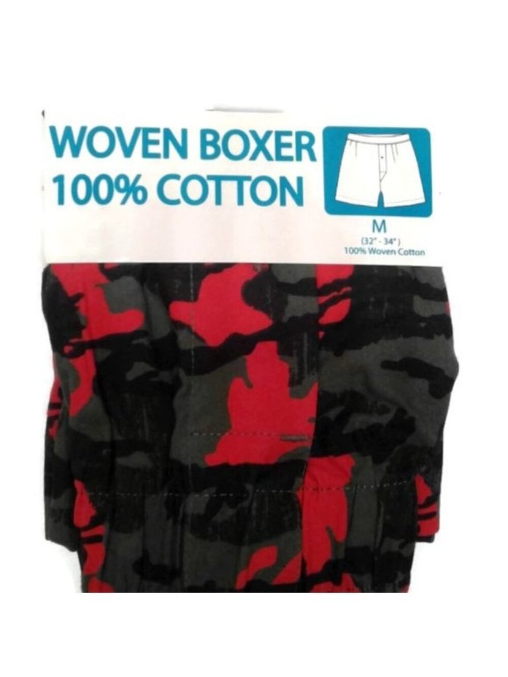 Men's S 28 30 woven boxer shorts underwear camo NEW